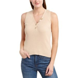 NEW BCBG Ribbed V Neck Tank